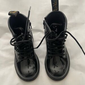 Dr. Martens Shiny Black Lace-Up Boots